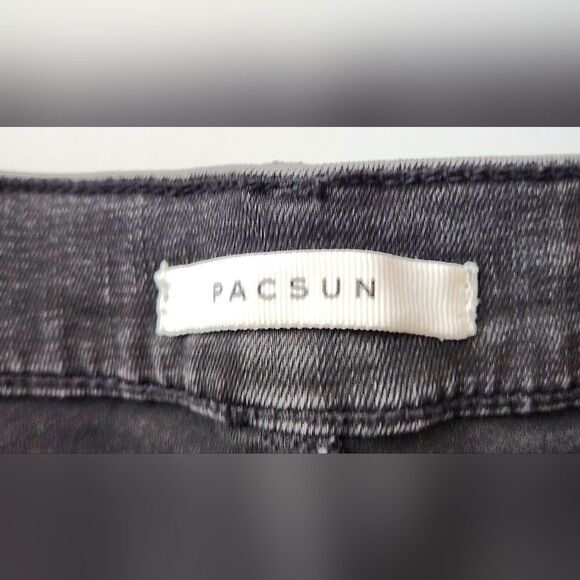 Pacsun Women's Black Denim Shorts Size 26 - Picture 5 of 7
